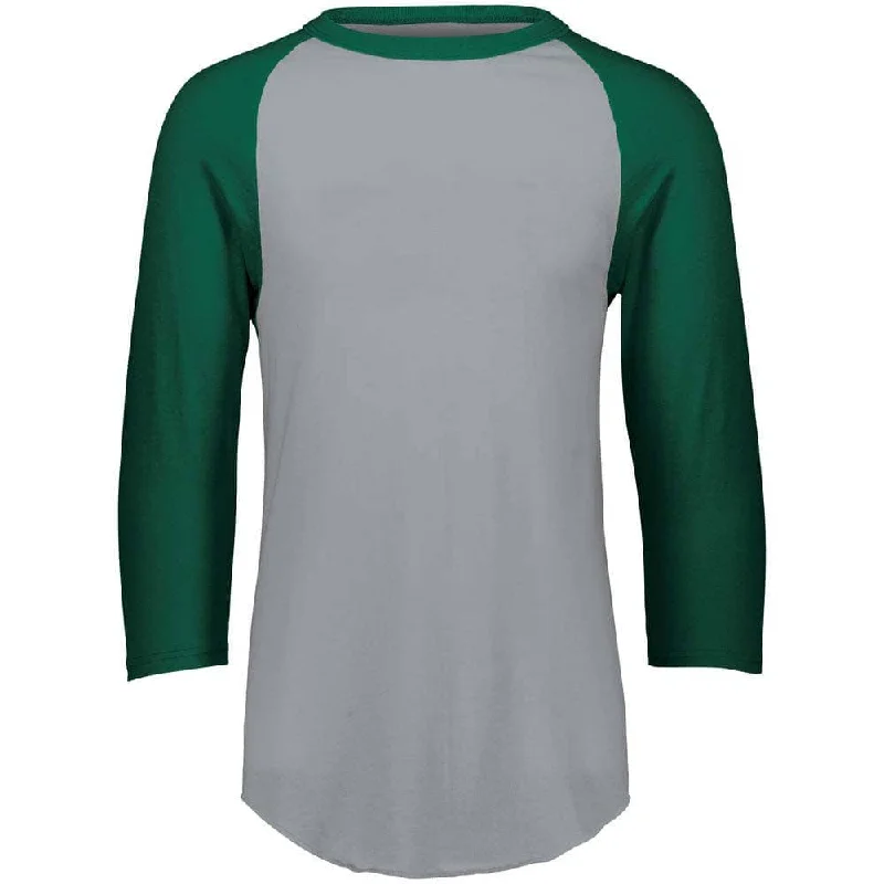 Baseball jerseys with moisture-wicking properties for comfort-3-4 Sleeve Retro 2.0 Baseball Jersey Grey-Forest