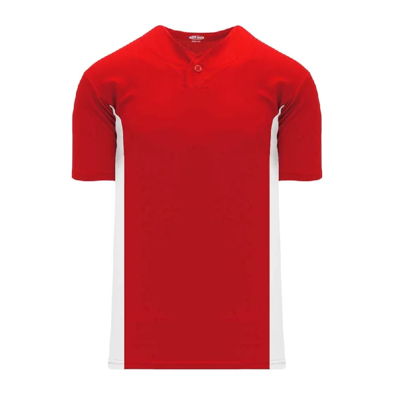 Baseball jerseys for year-round practice and play-1-Button Dryflex Red-White Jersey