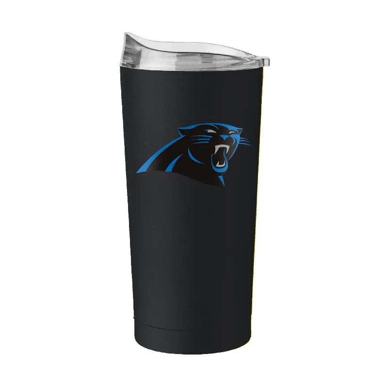 Custom name team cups for teams and groups-Carolina Panthers 20oz Flipside Powder Coat Tumbler