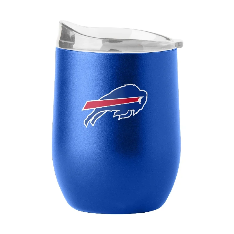 Bulk custom team cups for events-Buffalo Bills 16oz Flipside Powder Coat Curved Beverage