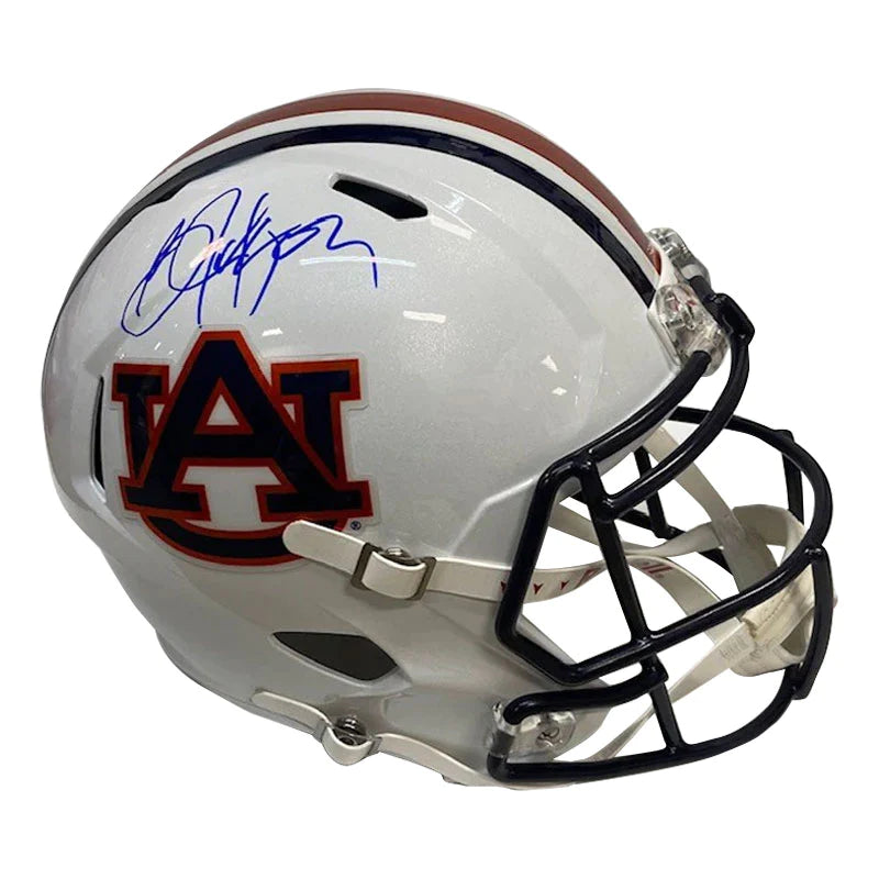 How to determine the right football helmet size-Bo Jackson Autographed Auburn Replica Full Size Football Helmet