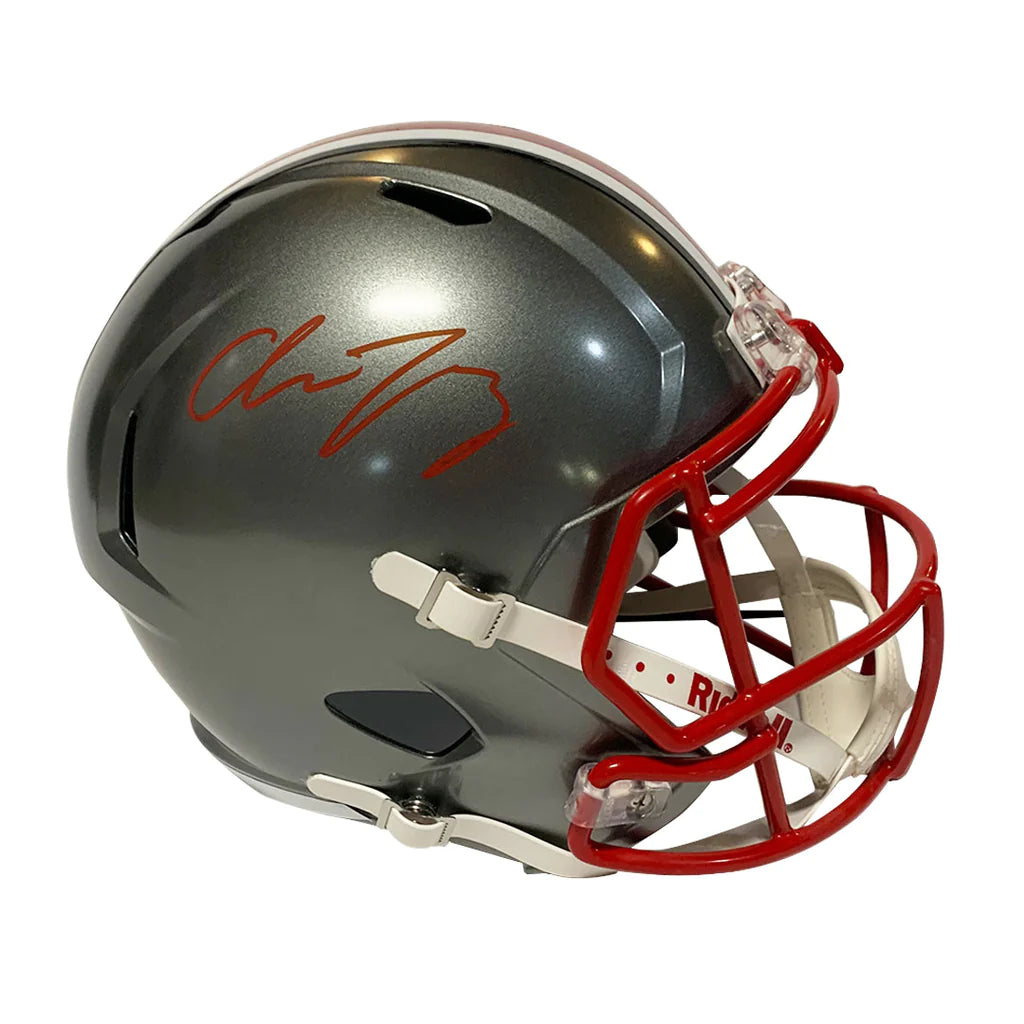 Premium football helmets for top performance-Chase Young Autographed Ohio State Flash Replica Football Helmet