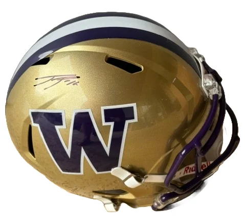 Innovative football helmet designs-Ja'Lynn Polk Autographed Washington Huskies Full-Size Replica Helmet