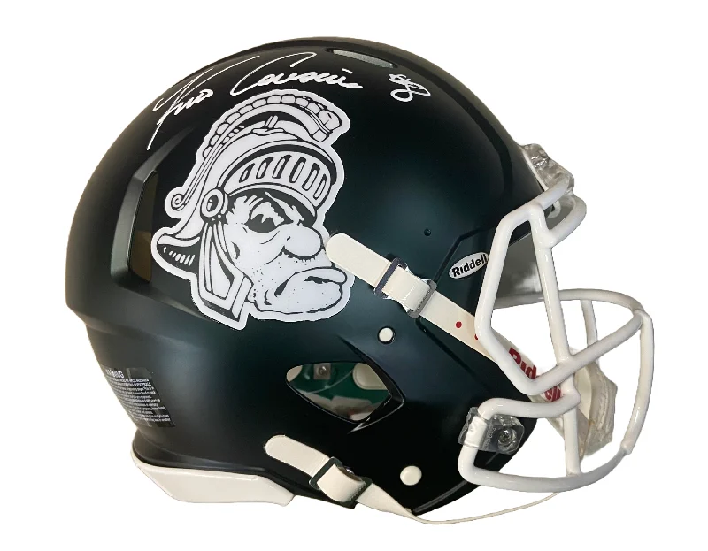 Weight distribution in football helmets-Kirk Cousins Autographed Michigan State Gruff Sparty Logo Authentic Full-Size Football Helmet