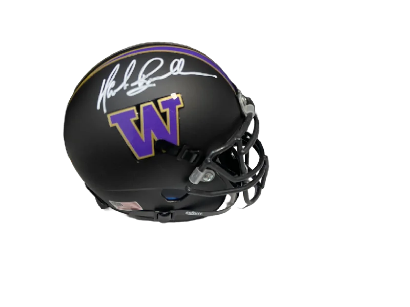 Latest advancements in football helmet technology-Mark Brunell Autographed Washington Huskies Mini Helmet