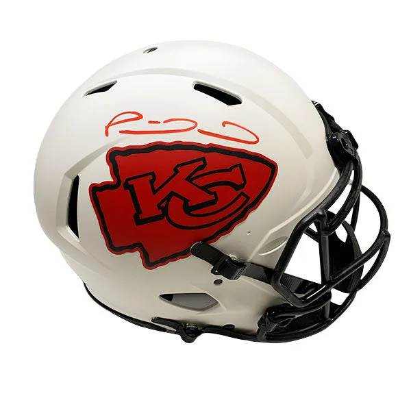 Football helmets for youth players-Patrick Mahomes Autographed Chiefs Full Size Authentic Lunar Helmet - Beckett Authenticated