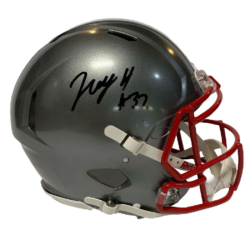 Safety certifications for football helmets-TreVeyon Henderson Autographed Ohio State Full Size Flash Authentic Helmet