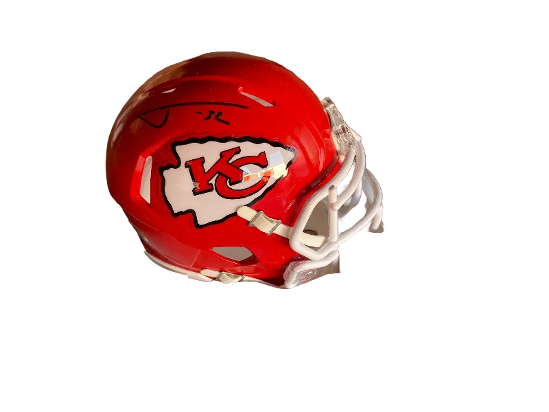 Innovative football helmet designs-Tyrann Mathieu Autographed Chiefs Mini Football Helmet