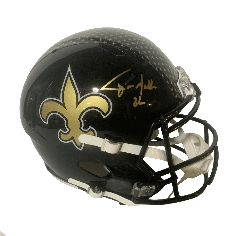 Advantages of professional football helmets-Tyrann Mathieu Autographed Saints On Field Alternate Full Size Replica Helmet