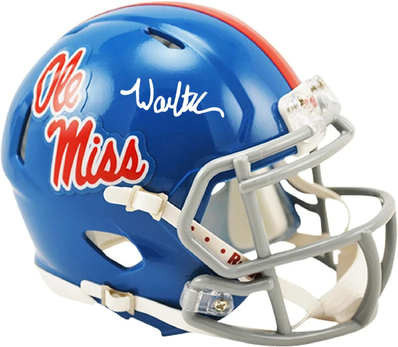 High-quality football helmet brands-Walter Nolen Autographed Ole Miss Powder Blue Mini Helmet