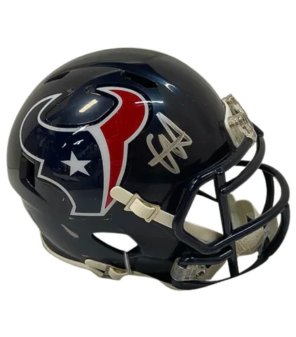 Football helmets with UV protection-Will Anderson Jr. Autographed Houston Texans Riddell Speed Mini Football Helmet